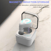 M-B8 Bluetooth 5.0 Mini Invisible In-ear Stereo Wireless Bluetooth Earphone with Charging Box (Rose Gold)