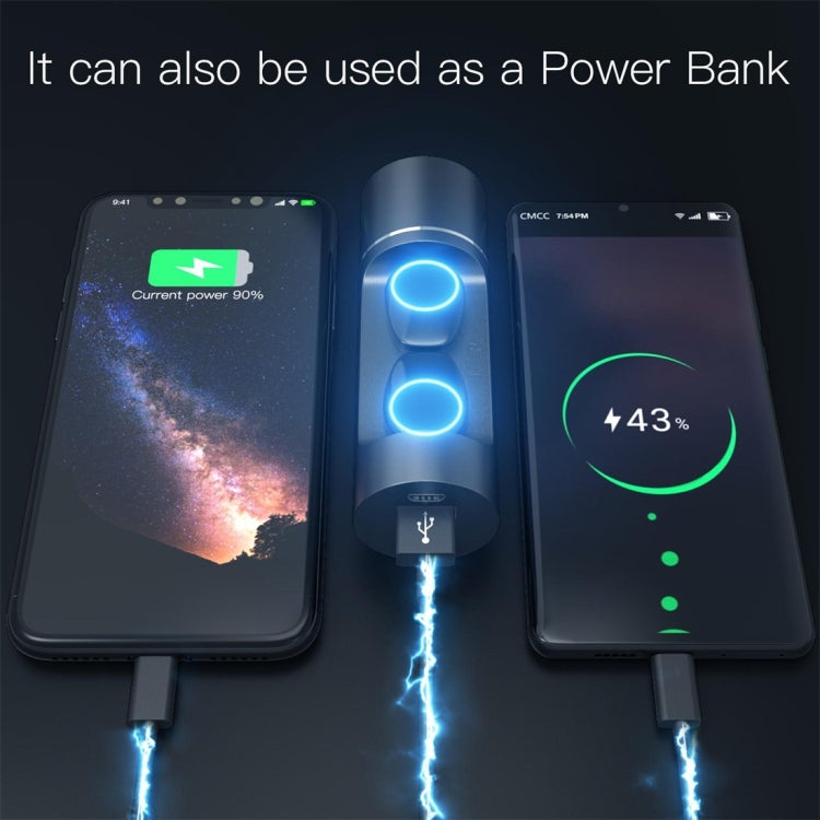 JAKCOM TWS Bluetooth 5.0 Multi-function Waterproof Wireless Bluetooth Headset(Black) - TWS Earphone by JAKCOM | Online Shopping South Africa | PMC Jewellery | Buy Now Pay Later Mobicred