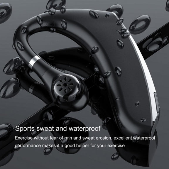DS800 Bluetooth 5.0 Universal Hanging Ear Style Business Sports Wireless Bluetooth Earphone, Classic Version (Black)