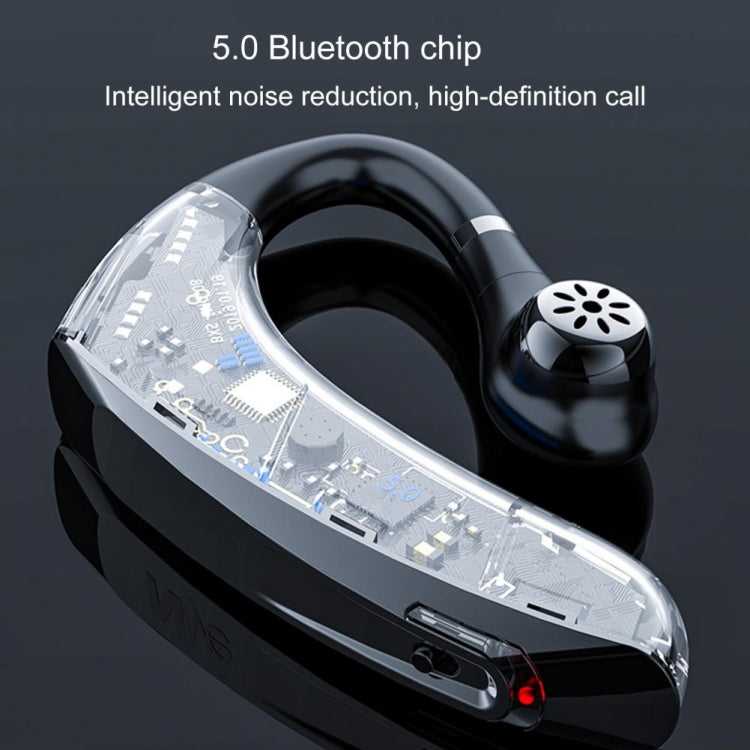 DS800 Bluetooth 5.0 Universal Hanging Ear Style Business Sports Wireless Bluetooth Earphone, Classic Version (Black)