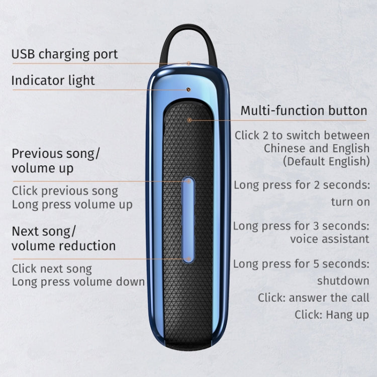 E1 Smart Noise Reduction Unilateral Ear-mounted Bluetooth Earphone (Pink) - Bluetooth Earphone by PMC TechLife | Online Shopping South Africa | PMC TechLife