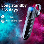 M81 CVC Noise Reduction Unilateral Business Ear-mounted Bluetooth Earphone, Support Siri & One for Two(Gold)