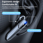 M81 CVC Noise Reduction Unilateral Business Ear-mounted Bluetooth Earphone, Support Siri & One for Two(Rose Gold)
