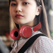 07S Folding Sports Computer Games Wireless Bluetooth V5.0 Headset with Mic (Red)