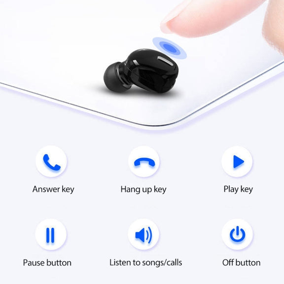 X9 Wireless Bluetooth 5.0 Mini In-Ear Unilateral Earphone(White)