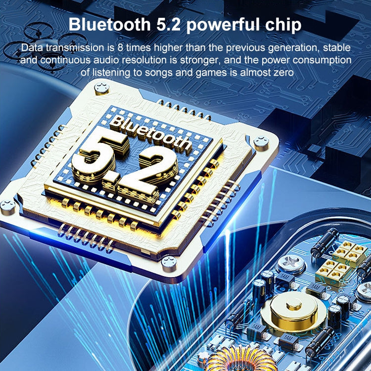 V9 Mirror Noodle Wireless Bluetooth Earphone with Charging Compartment (White) - Bluetooth Earphone by PMC TechLife | Online Shopping South Africa | PMC TechLife