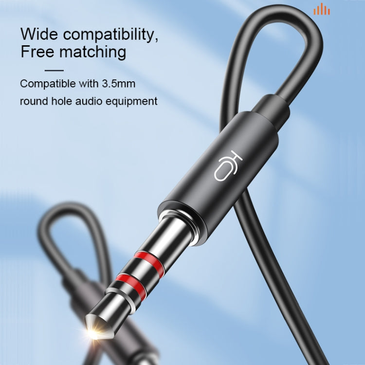 Langsdom V6 3.5mm Dual Plug Wired In-Ear Earphone with Microphone, Length: 2m (Black) - In Ear Wired Earphone by Langsdom | Online Shopping South Africa | PMC Jewellery