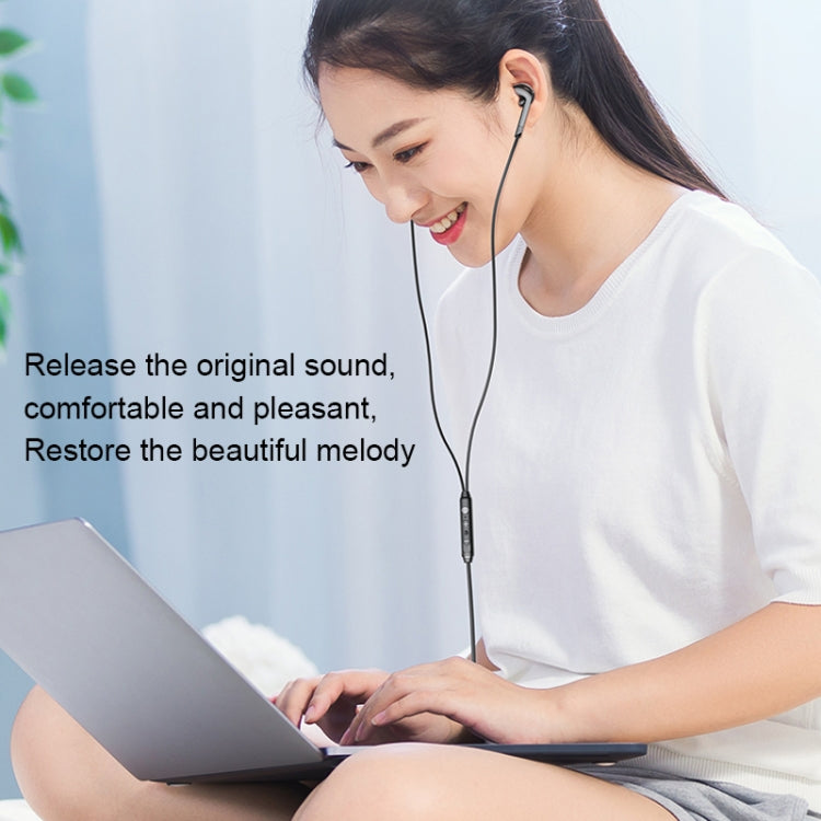 Langsdom V6 3.5mm Dual Plug Wired In-Ear Earphone with Microphone, Length: 2m (Black) - In Ear Wired Earphone by Langsdom | Online Shopping South Africa | PMC Jewellery