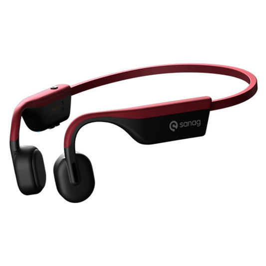 Sanag A9S Bone Conduction Bluetooth 5.1 HiFi Sports Earphone (Red Black) - free shipping - PMC Jewellery - Order now!