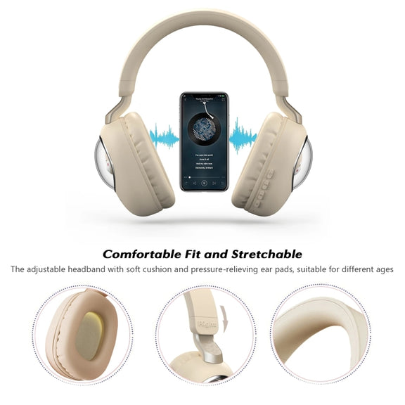 B4 RGB Cartoon Stereo Headset Wireless Bluetooth Headphones (Pink)