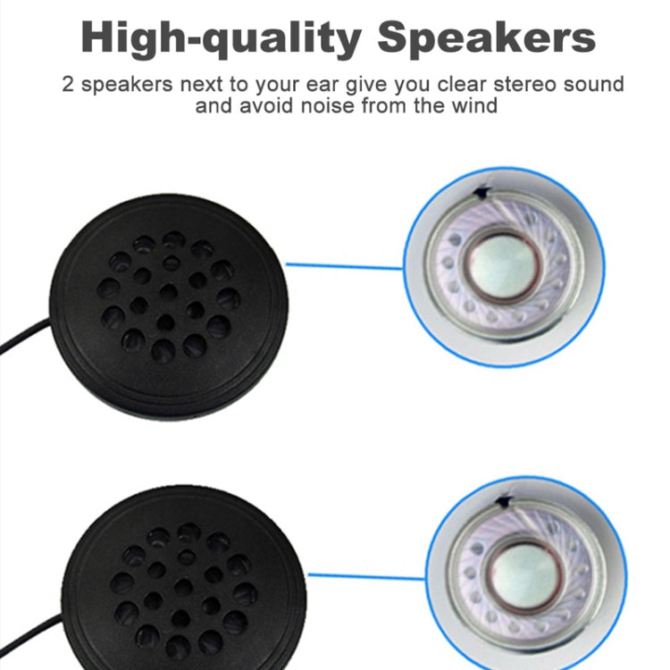 T33 3.5mm Interface Music Call Motorcycle Helmet Wired Headphone, Length: 1.2m - Normal Style Earphone by PMC TechLife | Online Shopping South Africa | PMC TechLife