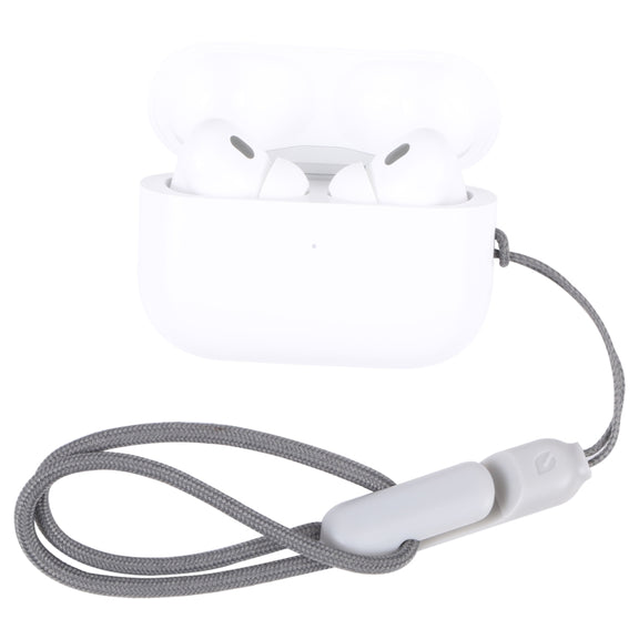 For Apple AirPods Pro 2 Wireless Bluetooth Earphone Anti-Lost Rope Phone Case Lanyard(Grey)