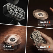 D MOOSTER D15 IPX4 Wireless Bluetooth 5.3 Earphone Fingertip Spinner (Bronze)