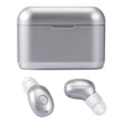 DT-4 IPX Waterproof Bluetooth 5.0 Wireless Bluetooth Earphone with 350mAh Magnetic Charging Box, Support for Calling(Silver) - Bluetooth Earphone by PMC TechLife | Online Shopping South Africa | PMC TechLife