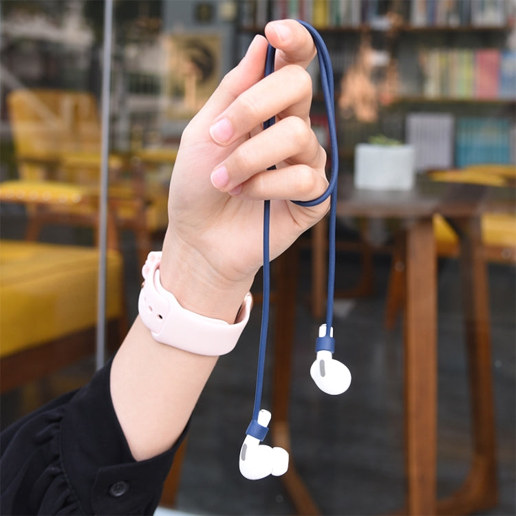 For AirPods Pro 3 in 1 Silicone Earphone Protective Case + Hook + Anti-lost Rope Set(White) - free shipping - PMC TechLife - Order now!