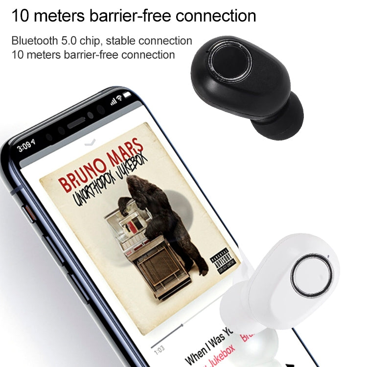 DT-13 Wireless Two Ear Bluetooth Headset Supports Touch & Smart Magnetic Charging(Black) - Bluetooth Earphone by PMC TechLife | Online Shopping South Africa | PMC TechLife