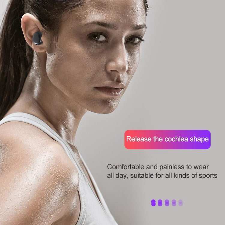 DT-14 Wireless Two Ear Bluetooth Headset Supports Touch & Smart Magnetic Charging & Power On Automatic Pairing(White) - Bluetooth Earphone by PMC TechLife | Online Shopping South Africa | PMC TechLife