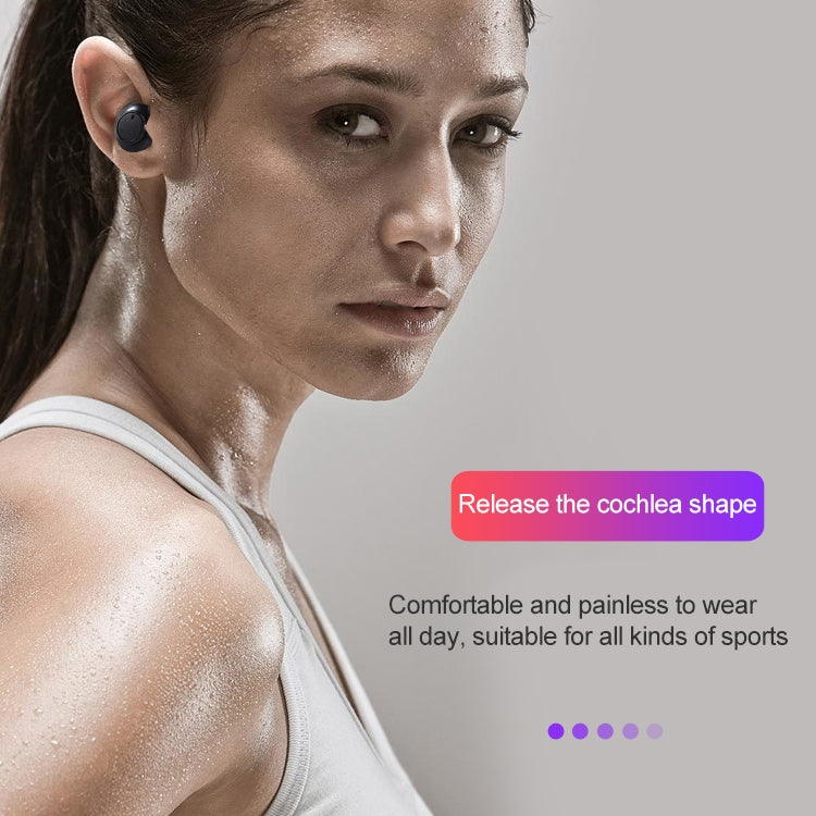 DT-15 Wireless Two Ear Bluetooth Headset Supports Touch & Smart Magnetic Charging & Power On Automatic Pairing (White) - Bluetooth Earphone by PMC TechLife | Online Shopping South Africa | PMC TechLife