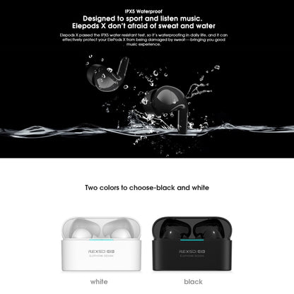 ELEPHONE Elepods X Wireless ANC Noise Cancellation Bluetooth 5.0 Earphone with Charging Box(Black) - free shipping - PMC Jewellery - Order now!