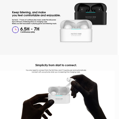 ELEPHONE Elepods X Wireless ANC Noise Cancellation Bluetooth 5.0 Earphone with Charging Box(Black) - free shipping - PMC Jewellery - Order now!