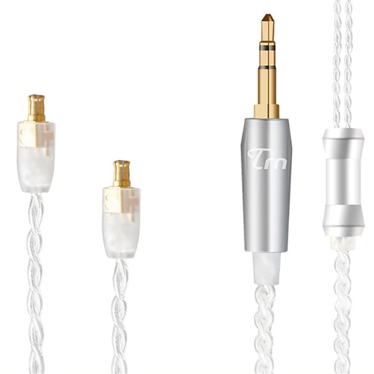 TRN Silver Plated Upgrade Cable Headphones Cable with A2DC Connection for TRN V10 V20 Earphone - Cable & Splitter by TRN | Online Shopping South Africa | PMC Jewellery | Buy Now Pay Later Mobicred