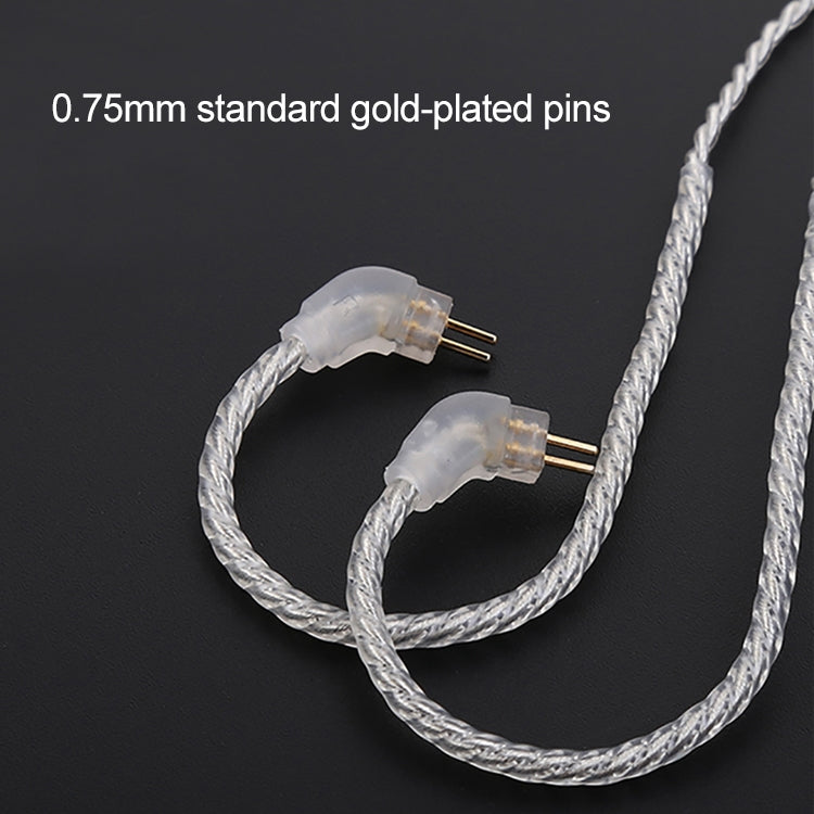 TRN Silver Plated Upgrade Cable Headphones Cable with A2DC Connection for TRN V10 V20 Earphone - Cable & Splitter by TRN | Online Shopping South Africa | PMC Jewellery | Buy Now Pay Later Mobicred