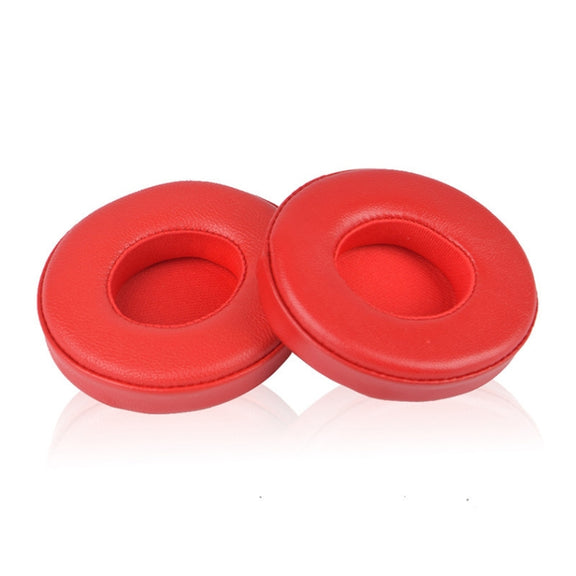 1 Pair Leather Headphone Protective Case for Beats Solo2.0 / Solo3.0, Wireless Version (Red)