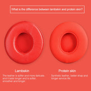 1 Pair Leather Headphone Protective Case for Beats Solo2.0 / Solo3.0, Wired Version (Red)