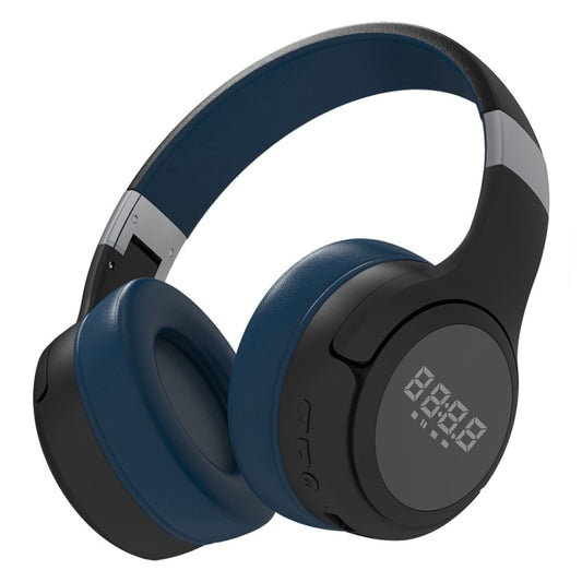 ZEALOT B28 Folding Headband Bluetooth Stereo Music Headset with Display (Black Blue) - free shipping - PMC Jewellery - Order now!