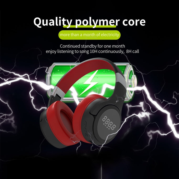 ZEALOT B28 Folding Headband Bluetooth Stereo Music Headset with Display (Dark Green) - free shipping - PMC TechLife - Order now!