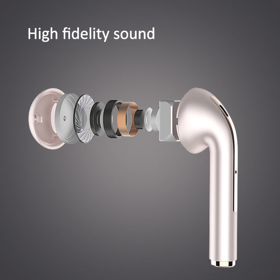 J18 Bluetooth 5.0 TWS Wireless Binaural Bluetooth Earphone with Charging Box(Black)