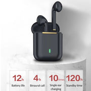 J18 Bluetooth 5.0 TWS Wireless Binaural Bluetooth Earphone with Charging Box(Green)