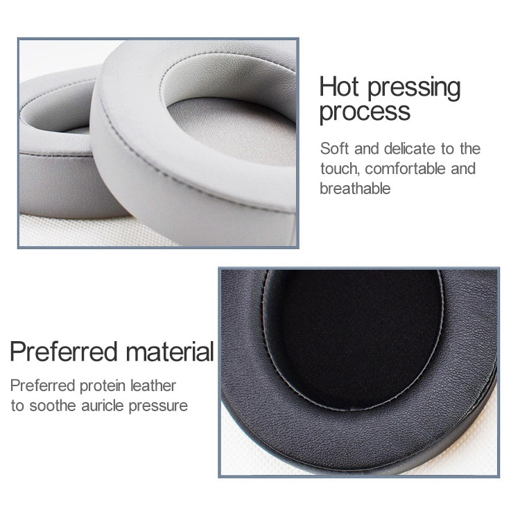 2 PCS For Razer Kraken 7.1 V2 Pro Headphone Cushion Sponge Black Net Cover Earmuffs Replacement Earpads