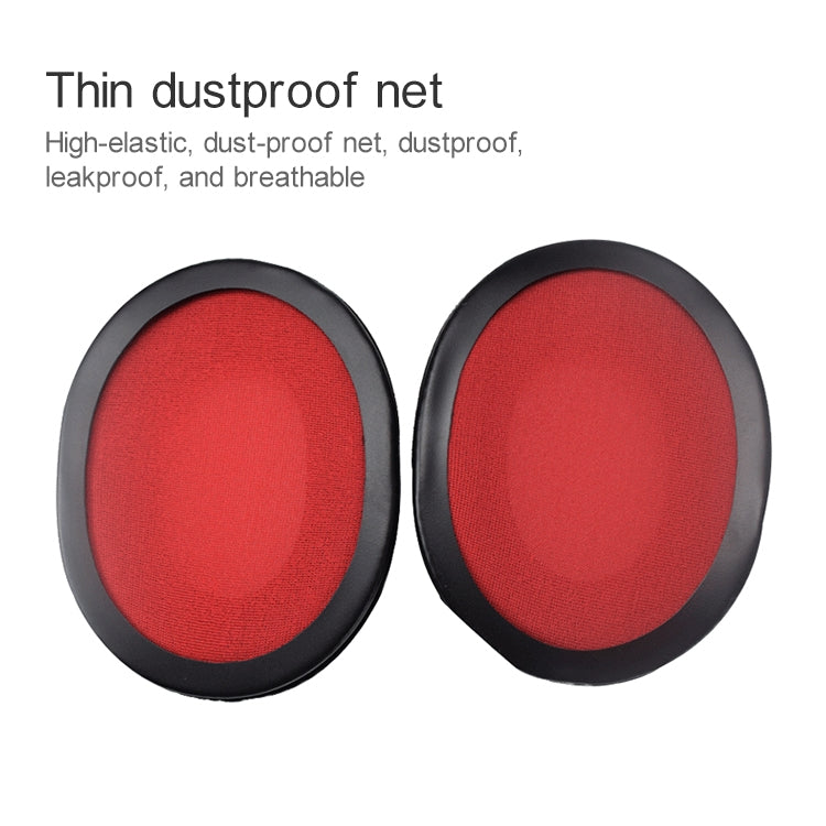 2 PCS For Kingston KHX-HSCP / HyperX Cloud II Headphone Cushion Flannel Red Net Sponge Cover Earmuffs Replacement Earpads - Earmuff & Pad by PMC TechLife | Online Shopping South Africa | PMC TechLife