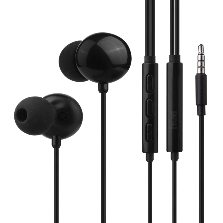 IVON E50 3.5mm Stereo Noise Reduction Earphone (Black) - In Ear Wired Earphone by IVON | Online Shopping South Africa | PMC TechLife