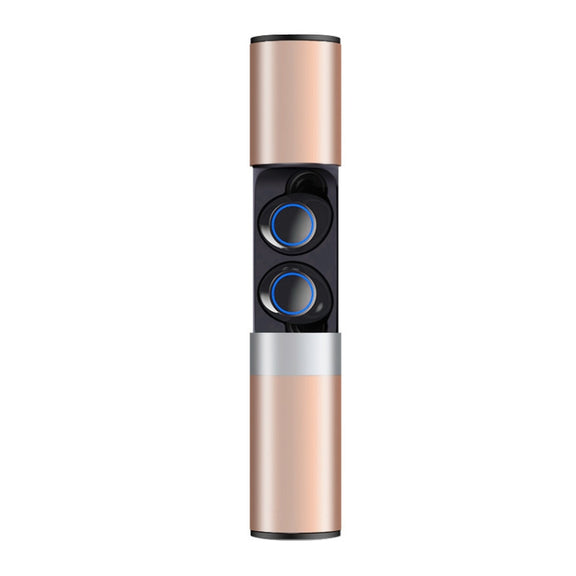 Drawer Type S2 Ear-in TWS Bluetooth V5.0 Wireless Earphones(Gold)