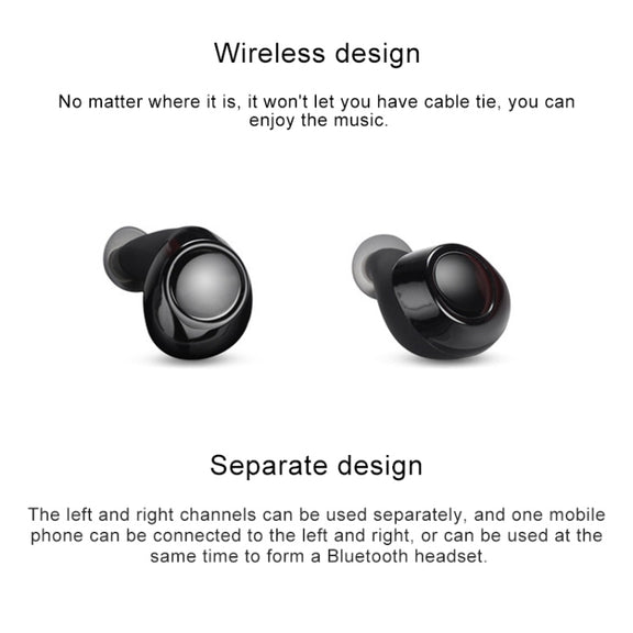 Drawer Type S2 Ear-in TWS Bluetooth V5.0 Wireless Earphones(Gold)