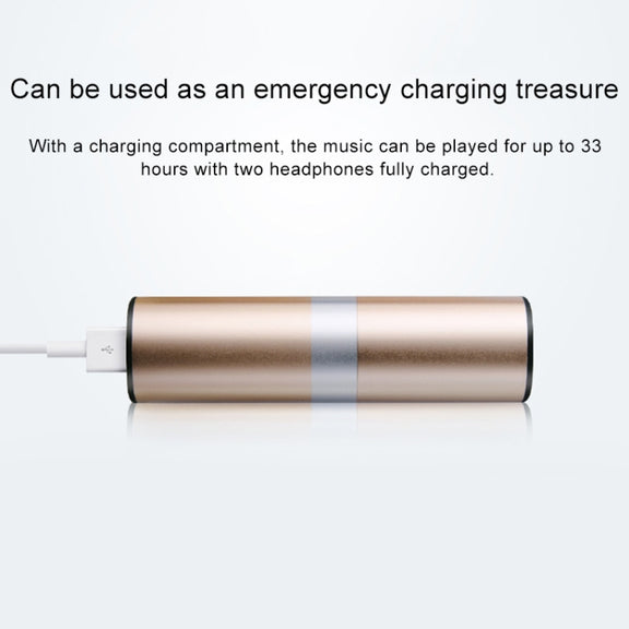 Drawer Type S2 Ear-in TWS Bluetooth V5.0 Wireless Earphones(Gold)