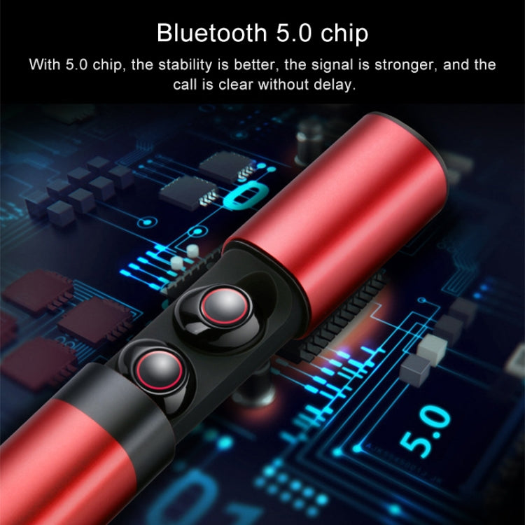 Drawer Type S2 Ear-in TWS Bluetooth V5.0 Wireless Earphones(Gold)