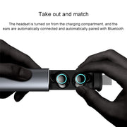 S5 Twins Sports Magnetic Ear-in TWS Bluetooth V5.0 Wireless Earphones(Gold)
