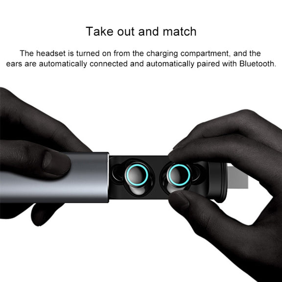 S5 Twins Sports Magnetic Ear-in TWS Bluetooth V5.0 Wireless Earphones(Gold)