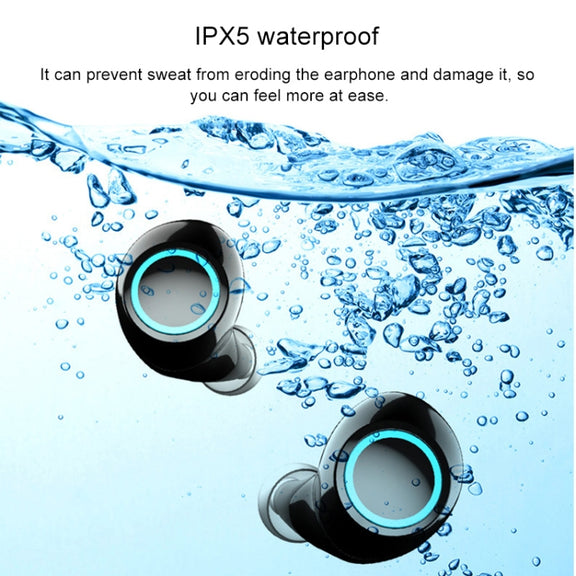 S5 Twins Sports Magnetic Ear-in TWS Bluetooth V5.0 Wireless Earphones(Gold)