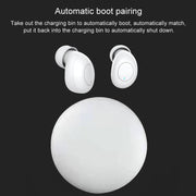 J1 TWS Digital Display Bluetooth V5.0 Wireless Earphones with LED Charging Box(White)