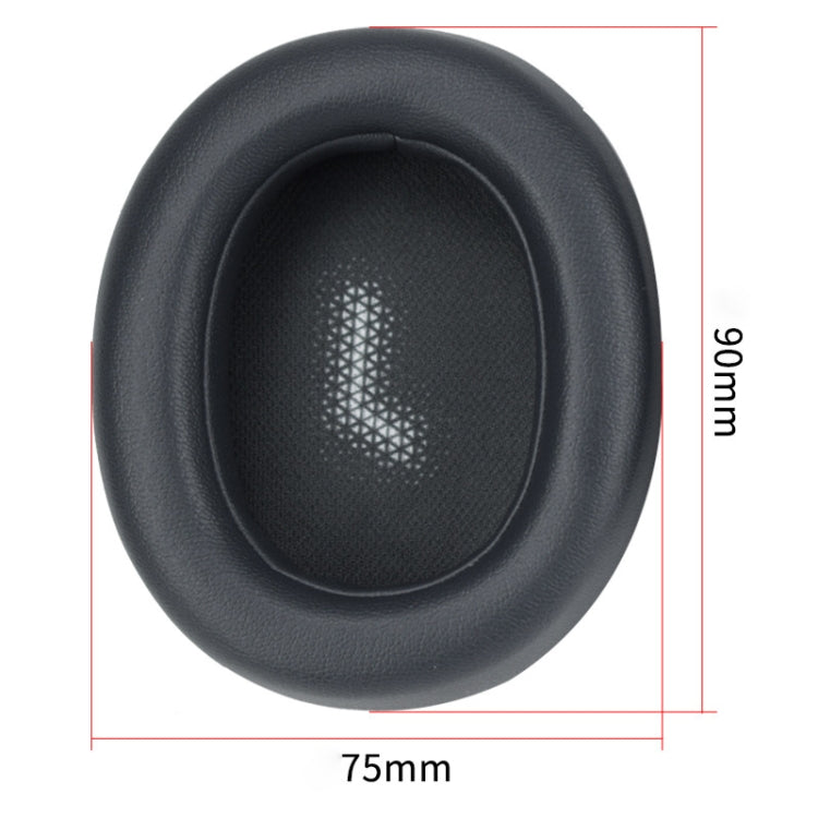 For JBL Everest Elite 750NC Headphones Imitation Leather + Foam Soft Earphone Protective Cover Earmuffs, One Pair(Blue)