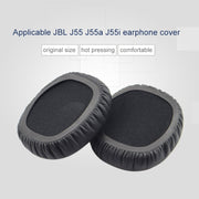 For JBL J55 / J55a / J55i Headphones Imitation Leather + Foam Soft Earphone Protective Cover Earmuffs, One Pair(Black)