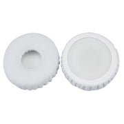 For JBL E40BT / T450 Headphones Imitation Leather + Foam Soft Earphone Protective Cover Earmuffs, One Pair(White)