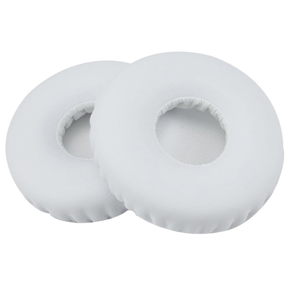 For JBL E40BT / T450 Headphones Imitation Leather + Foam Soft Earphone Protective Cover Earmuffs, One Pair(White)