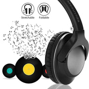 BTH-803 Foldable Wireless Bluetooth V4.1 Headset Stereo Sound Earphones (Black)
