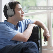 BTH-878 Foldable Wireless Bluetooth V4.1 Headset Stereo Sound Earphones (Silver)