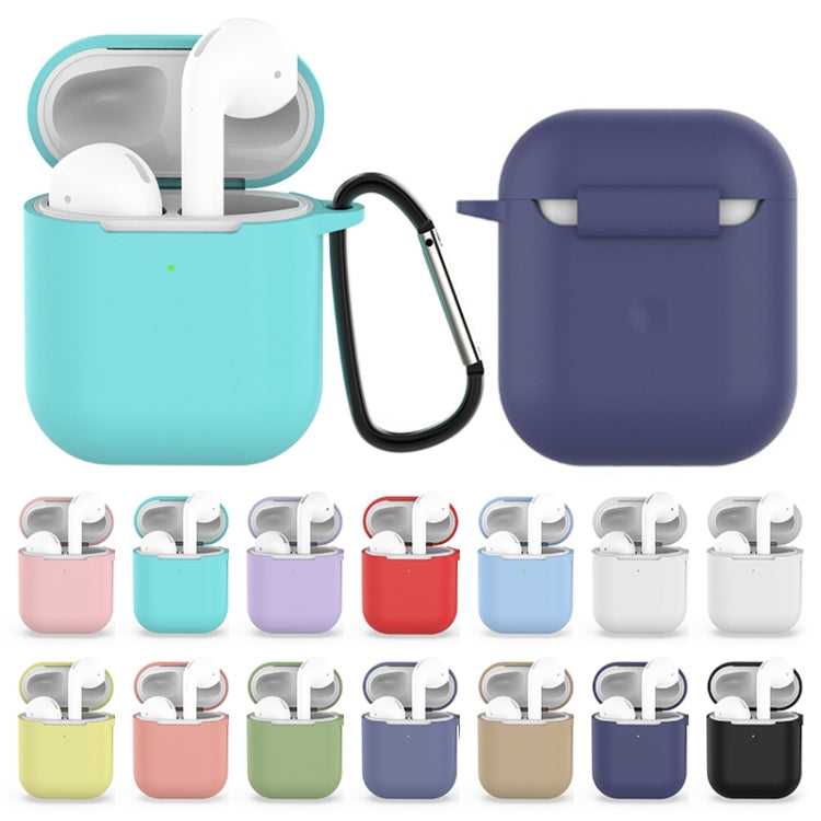Wireless Earphones Shockproof Silicone Protective Case for Apple AirPods 1 / 2(Blue)